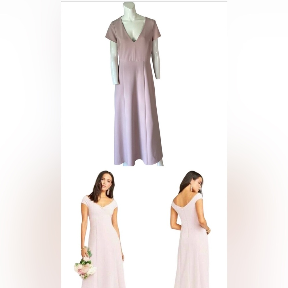 SHOW ME YOUR MUMU Dress Size Large Maxi Gown Minimalist Modest Bridesmaid